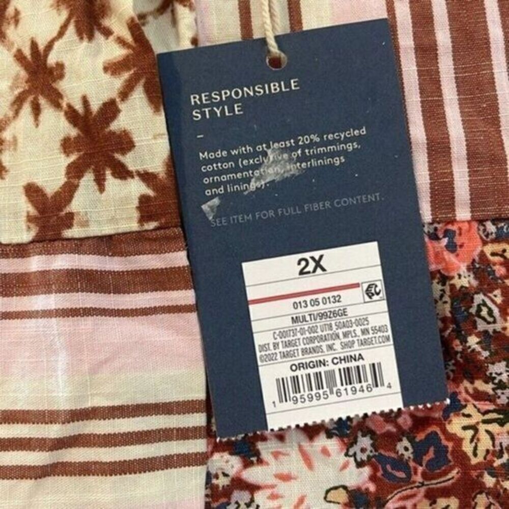 Universal Thread Patchwork Broomstick Skirt 4X‎ P… - image 6